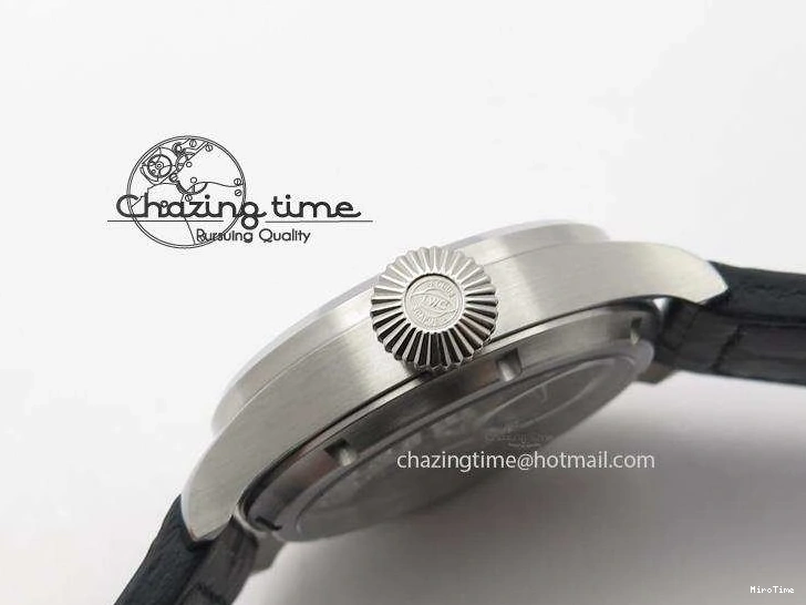 MIROTIME 0429 Compact Big Pilot “Markus Buhler” IW5003 Turbine V6F Best Edition Grey Dial On Leather Strap A 7314